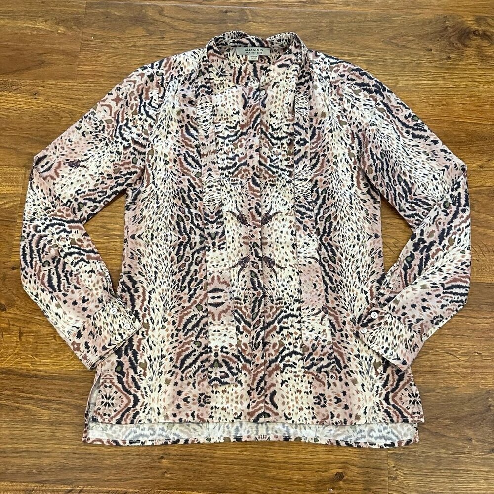 All Saints Toni Arietta animal print southwestern Shirt - Picture 6 of 11